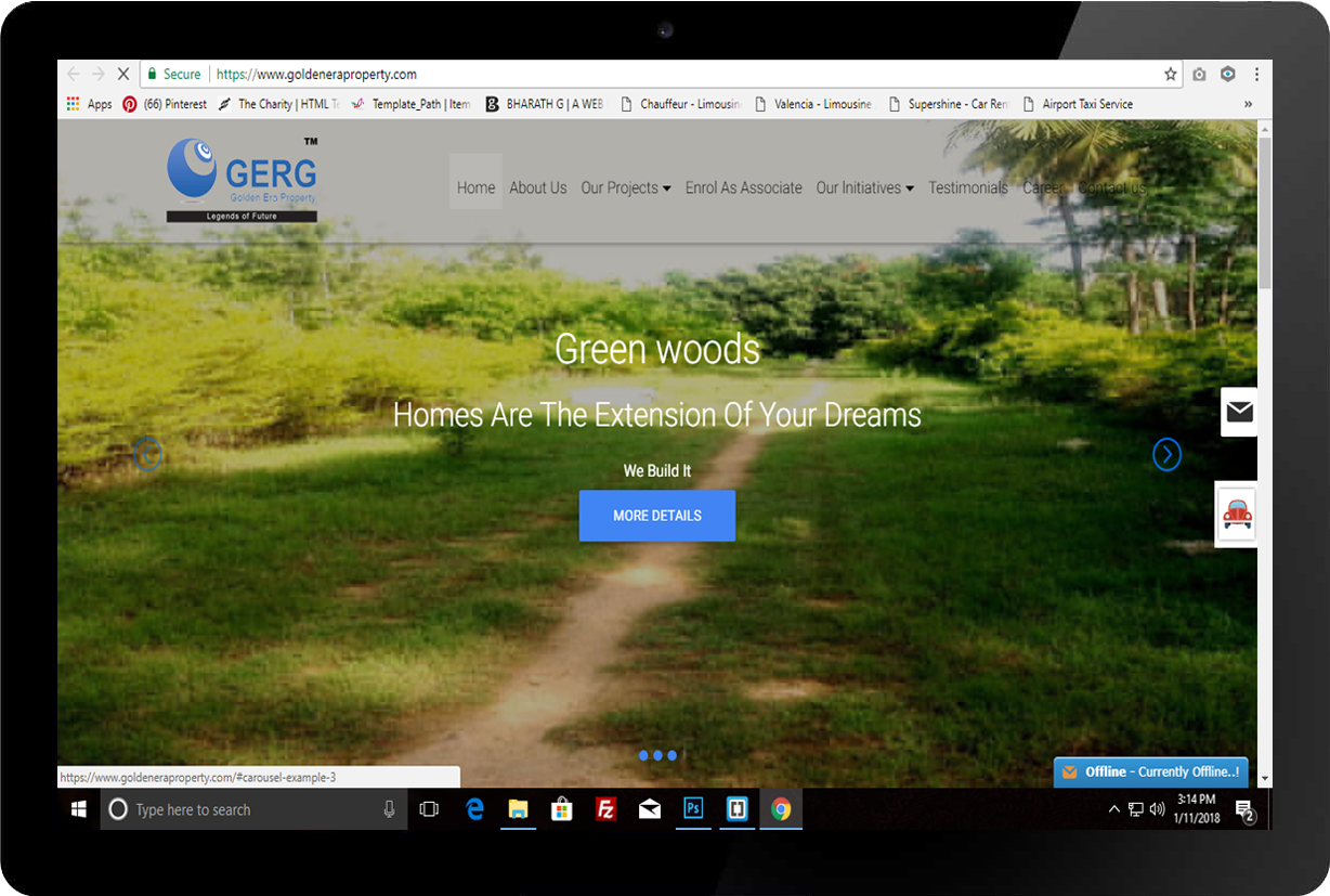 Golden Era Property real estate website